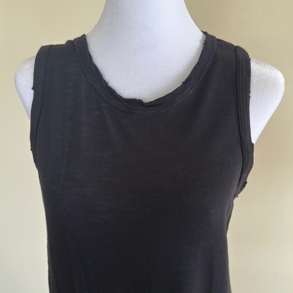 Current/Elliott The Perfect Muscle Tee Dress Black - Picture 6 of 8